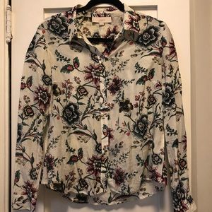 Floral Button Down Blouse